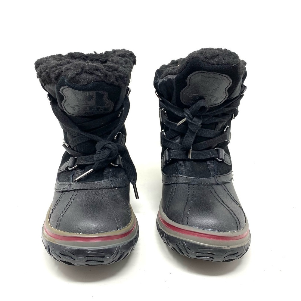 PAJAR ICELAND - WATERPROOF BLACK/GREY LEATHER/SUEDE SHORT PILE-LINED WINTER BOOT - Picture 3 of 9